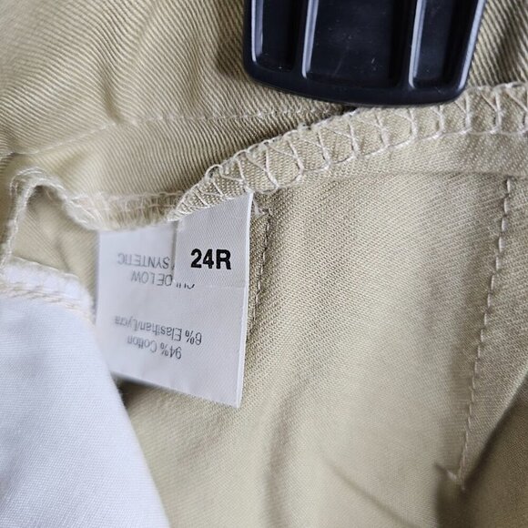 NEW TRAINER'S CHOICE Knee Patch Breeches Riding Pants 24R BEIGE TAN w Pockets - Picture 5 of 8